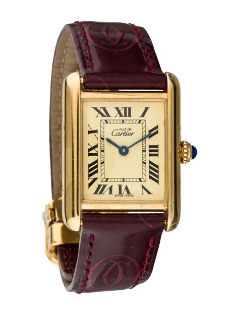 price cartier tank watch|cartier tank must price.